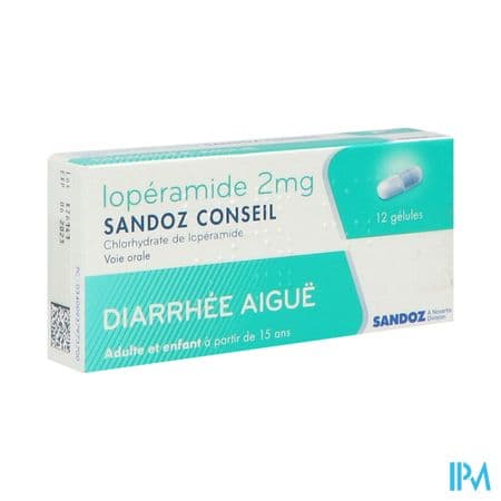 LOPERAMIDE 2MG SANDOZ CONS GELUL12 — Pharmacie Pharmavance Gambetta