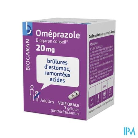 OMEPRAZOLE 20MG BIOG CONS GEL 7