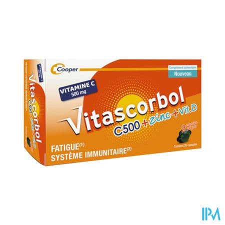 VITASCORBOL C 500+ZINC+VITD GELU30