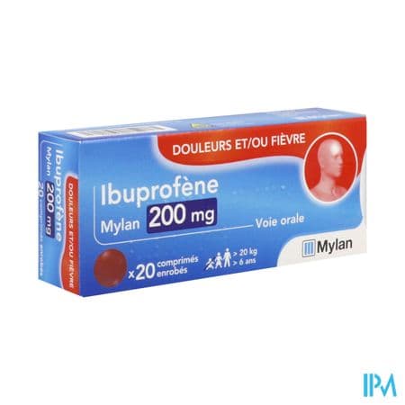 Ibuprofene Viatris 200mg Comprime 20