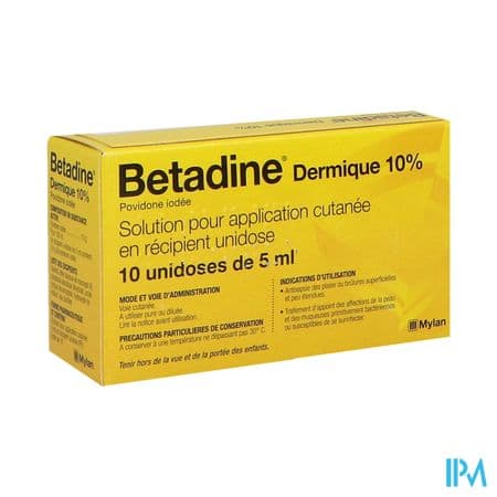 BETADINE 10% SOL DERMIQUE 5ML 10