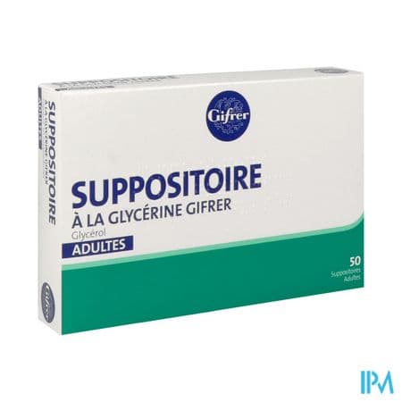 Gifrer Suppositoire Glycerine Adulte 50 — Pharmacie de Bois Lemaitre - Marseille