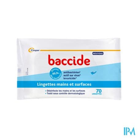 BACCIDE LINGETTE PAQUET 70 — Pharmacie du 13eme 24/24
