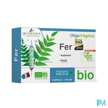 3chenes Oligovegetal Bio Fer Ampoule 10ml 20 — Pharmacie Européenne 24/24 de la place de clichy