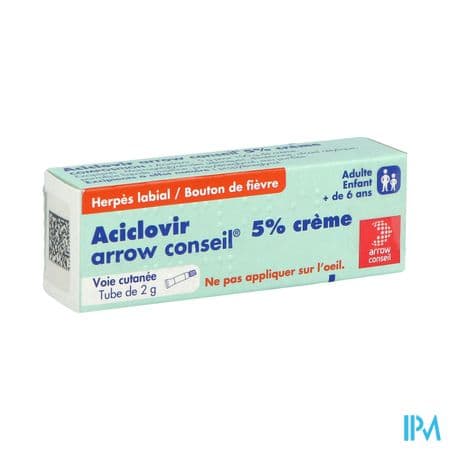 Aciclovir Arrow Conseil 5% Creme 2g