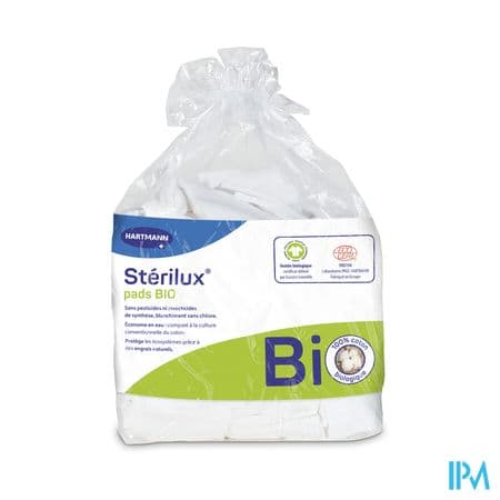 STERILUX PADS BIO COTON 8X10CM 160