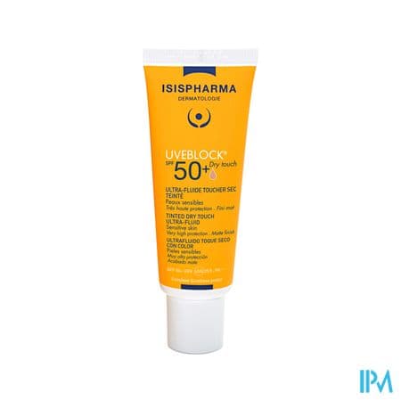 Isispharma Uveblock Spf50+ Dry Touch Ultra Fluide Teinte Toucher Sec 40ml