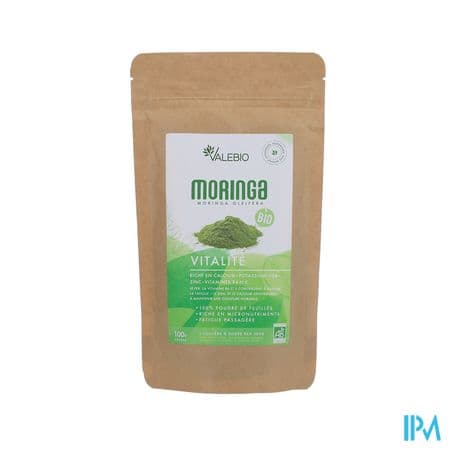 Valebio Super Aliments En Poudre Moringa Bio 100g — Pharmacie du Grand Vitrolles