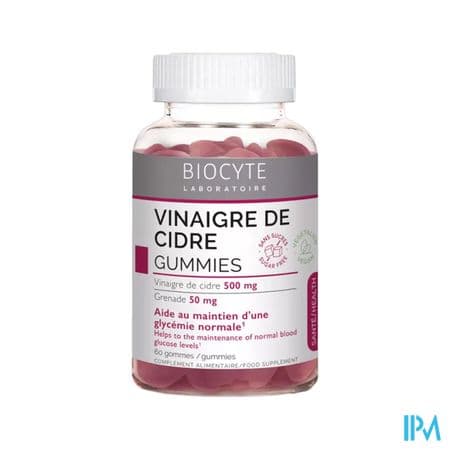 BIOCYTE VINAIGRE CIDRE GUMMIES 60 — Pharmacie Mani