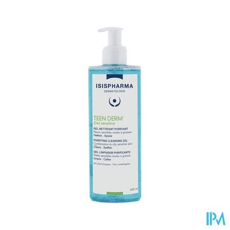 TEEN DERM GEL SENSITIVE NETT 400ML — Grande Pharmacie des Halles Pharma
