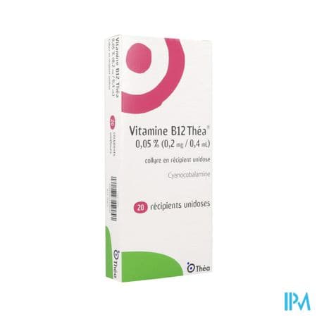 Vitamine B12 Thea 0.05% 0mg2/0ml4 Collyre Unid 20 — Pharmacie de Vienne Blois