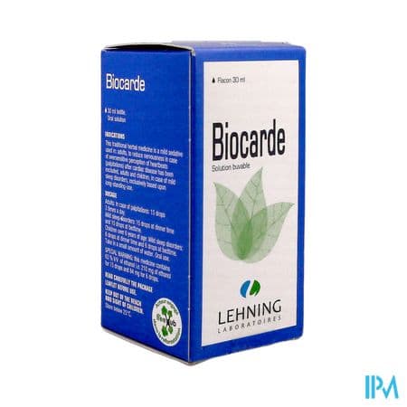 BIOCARDE SOL BUV 30ML — Pharmacie Centrale Elsie