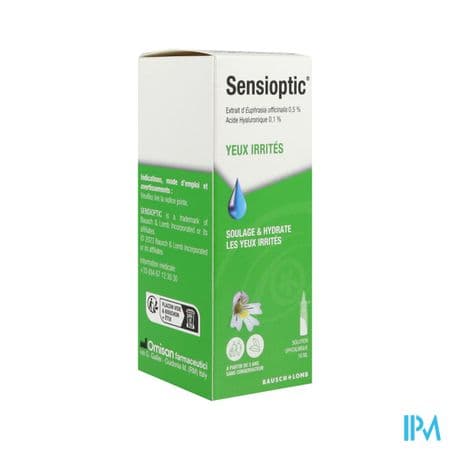 Sensioptic Solution Ophtalmique Yeux Irrites 10ml