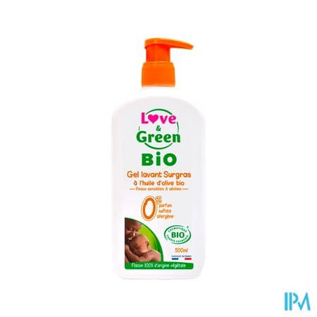 LOVE&GREEN GEL SURGRAS BIO 500ML — Pharmacie Juin