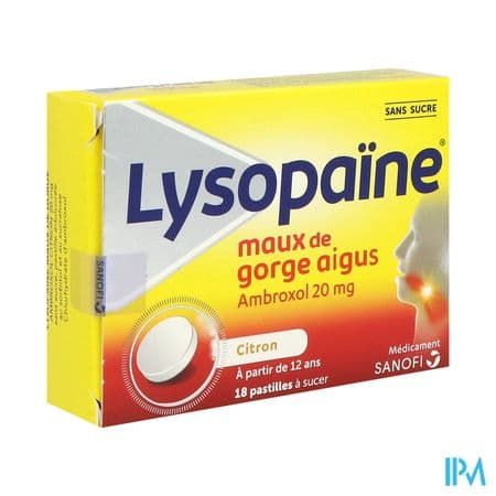 LYSOPAINE CITRON 20MG S/S PAST 18