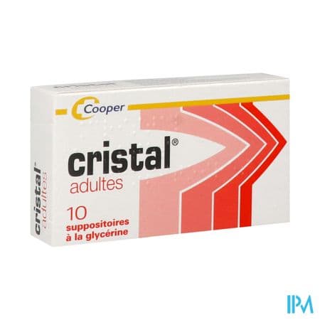 Cooper Cristal Suppositoire Glycerine Adulte 10