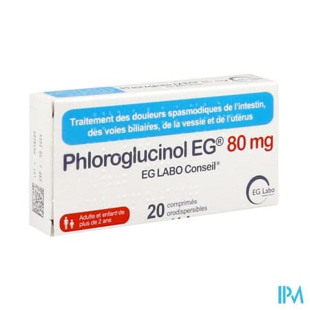 Phloroglucinol Eg 80mg Comprime Orodispersible 20 — Pharmacie Dall'oglio Poillevey