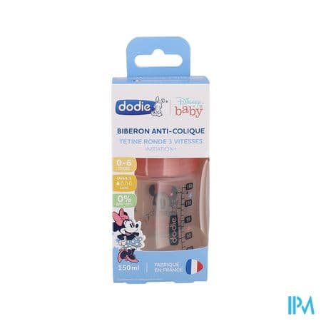 DOD BIB INIT+150ML MINNIE 0-6M