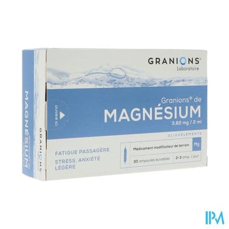 GRANIONS MAGNESIUM AMP BUV 2ML 30 — Pharmacie Maubert - Paris