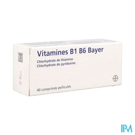 Vitamine B1 B6 Bayer Comprime 40 — Pharmacie Centrale Elsie