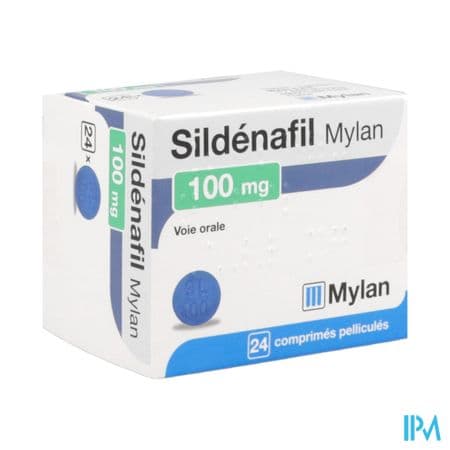 Sildenafil Mylan 100mg Comprime 24 — Pharmacie Campo - Formio