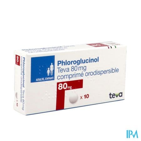 PHLOROGLUCINOL 80MG TEVA CPR ORO10 — Pharmacie de Flandre