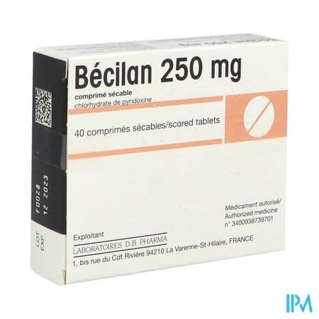 Becilan 250mg Comprime Secable Boite 40 — Pharmamavance Menilmontant