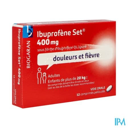 IBUPROFENE 400MG SET CPR 12