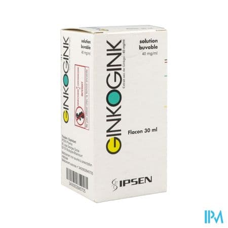 Ginkogink 40mg/ml Solution Buvable 30ml — Pharmacie de la Fontaine - Valenciennes