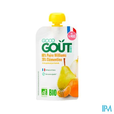 GOODGOUT POIRE CLEMENTINE BIO 120G