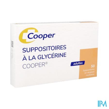 Cooper Suppositoire Glycerine Adulte 50