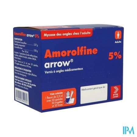 AMOROLFINE 5% ARW VER 2,5ML 30SPAT — Pharmacie Roustaing