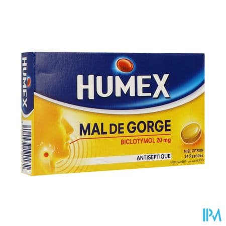 HUMEX MAL GORGE MIEL CITRON PAST24 — Pharmacie de la Plaine - Saint-Denis