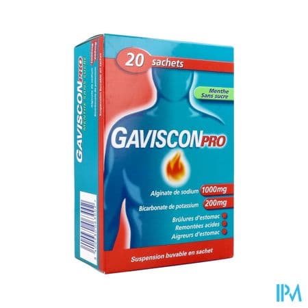 GAVISCONPRO MENTHE SACHET 10ML 20 — Pharmacie Vivaux