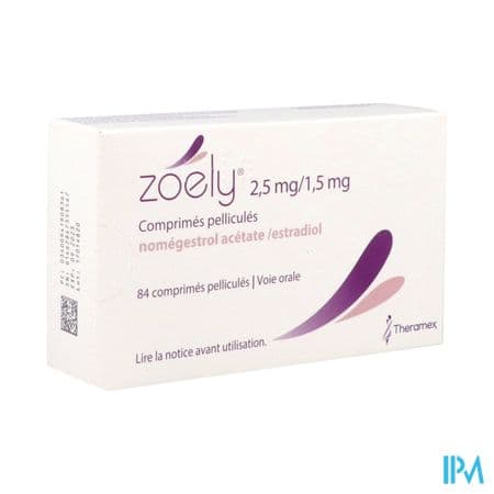 Zoely 2mg5/1mg5 Comprime 28 X3 — Pharmacie Pharmavance Beaubourg