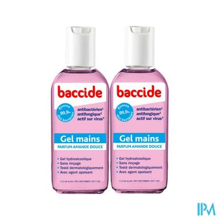 BACCIDE GEL MAIN S/RIN ROS 100MLX2