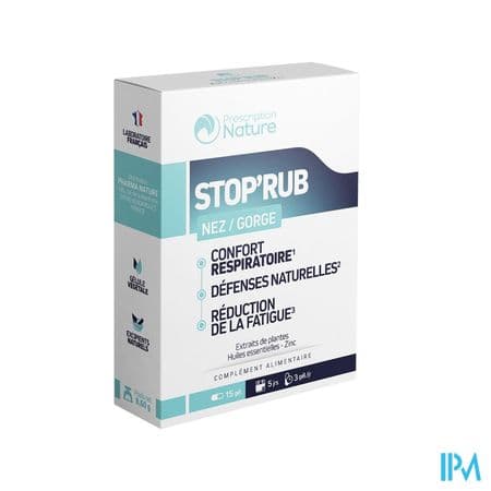 Prescription Nature Stop Rub Gelule 15