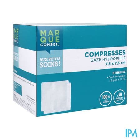 MCONSEIL COMP GAZE ST 7,5X7,5CM 50