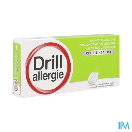 DRILL ALLERGIE CETIRIZ 10MG CPR 7