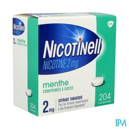 NICOTINELL 2MG CPR SUCER MENTHE204