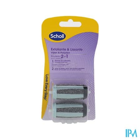 Scholl Velvet Smooth Rouleau 2en1 Exfoliant Et Lissant X2