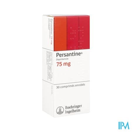 Persantine 75 Comprime 30 — Pharmacie Tocaven - Bordeaux
