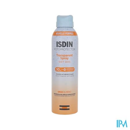 ISDIN TRANSP WET SKIN 30 SPR 250ML — Pharmacie Mouton by Nexum