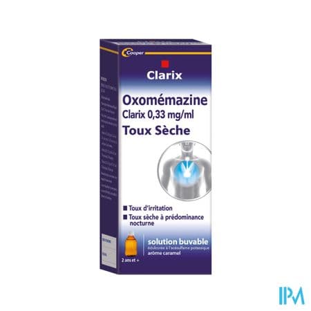 OXOMEMAZINE 0,33MG/ML CLR S/S150ML