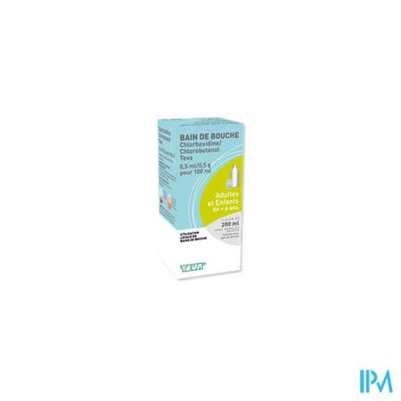 Chlorhexidine Chlorobutanol Teva 0ml5/0g5/100ml Bain De Bouche 200ml
