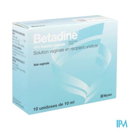 Betadine 10% Solution Vaginale Unidose 10ml 10