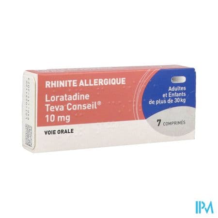 LORATADINE 10MG TEVA CONS CPR 7