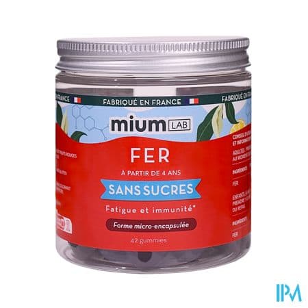 Mium Lab Fer Sans Sucre Gummies 42 — Pharmacie du Médoc