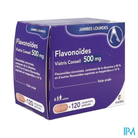 FLAVONOIDES 500MG VIATRIS CPR 120