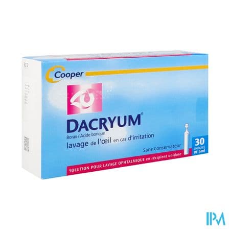 Dacryum Solution Pour Lav Ophtalmique Unidose 5ml 30